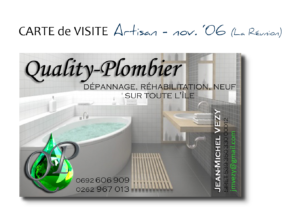 CARTE de VISITE plomberie - nov 06
