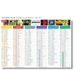 CALENDRIER Gaëlle 'Couleurs de France' - déc