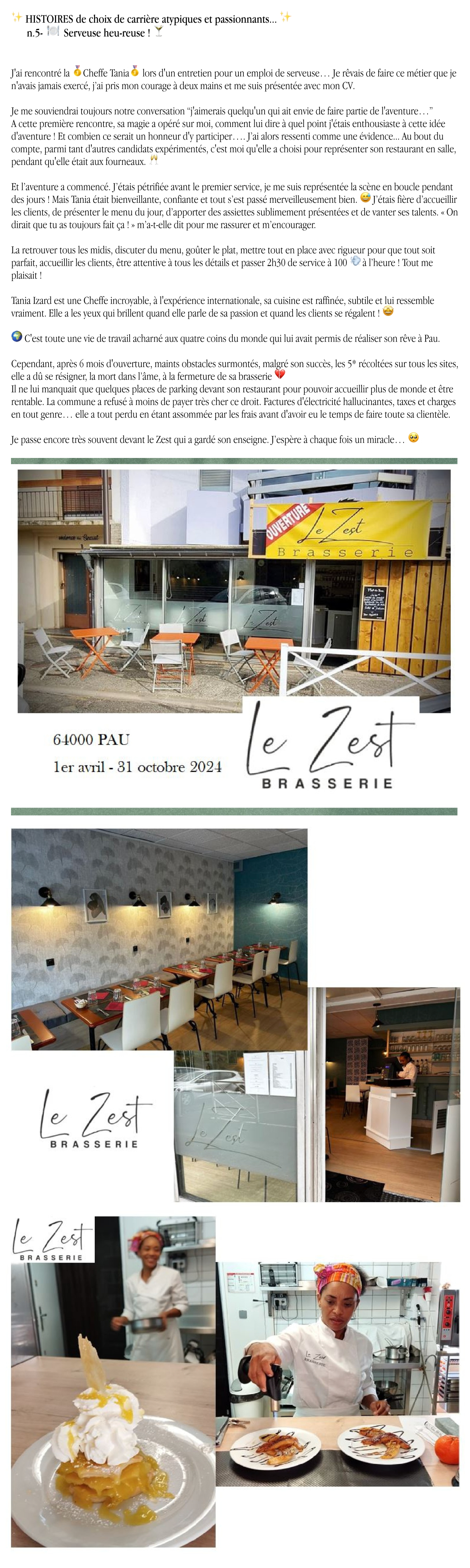 Choix De Carrière 5 Serveuse